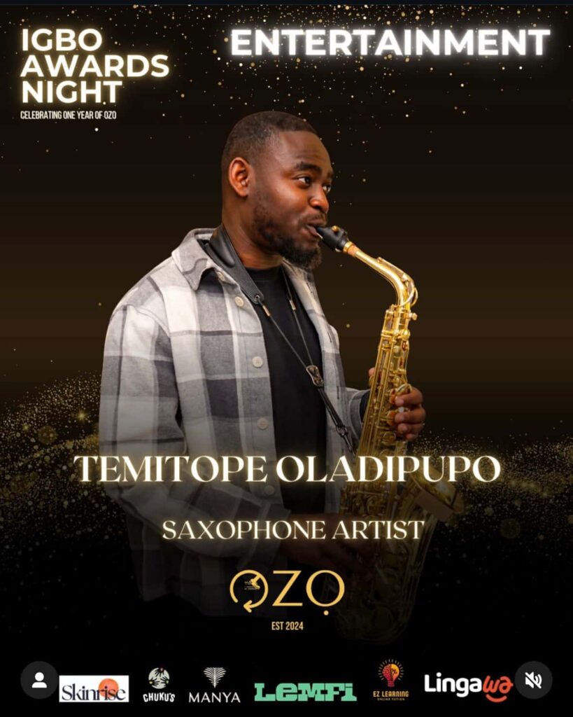 Temitope Oladipupo: Saxophonist in London