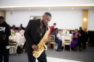 Temitope Oladipupo Playing at an event